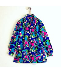 60-70's psychedelic shirt jacket