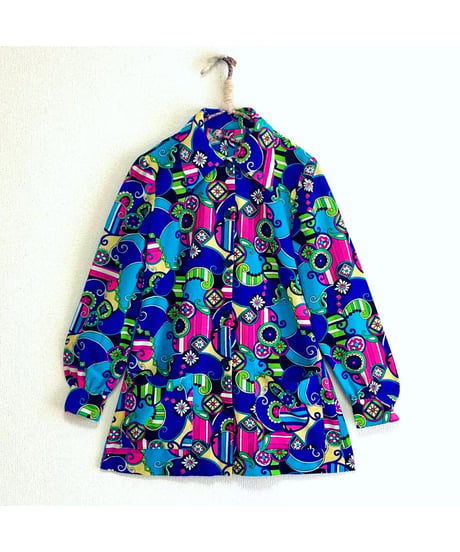 60-70's psychedelic shirt jacket
