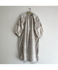 vintage ukrainian embroidered one-piece linen white