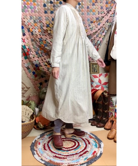 l.l.bean flannel dress（blu）