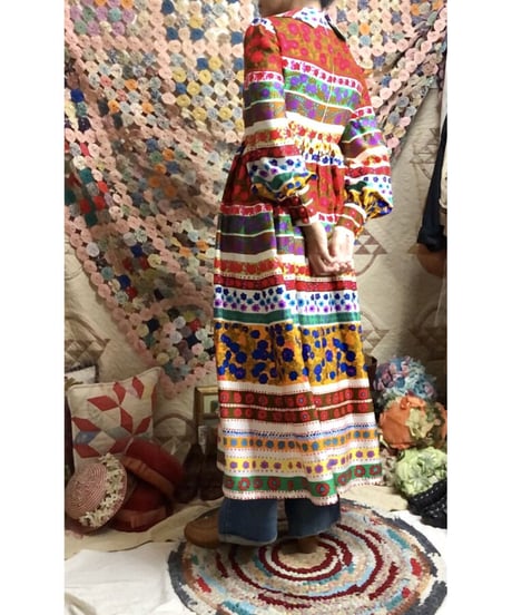 flower striped dress
