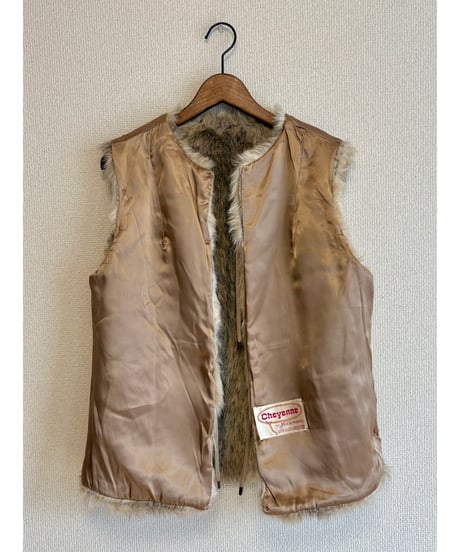 60s faux fur vest