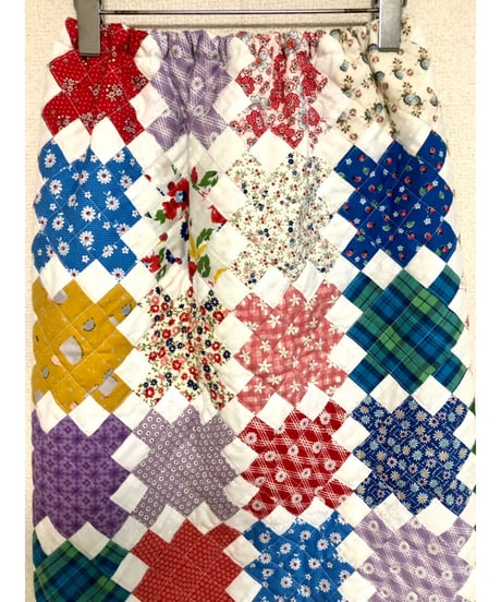 patchwork quilt skirt