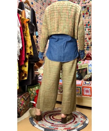 90s cotton knit set up