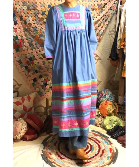70's patchwork dress