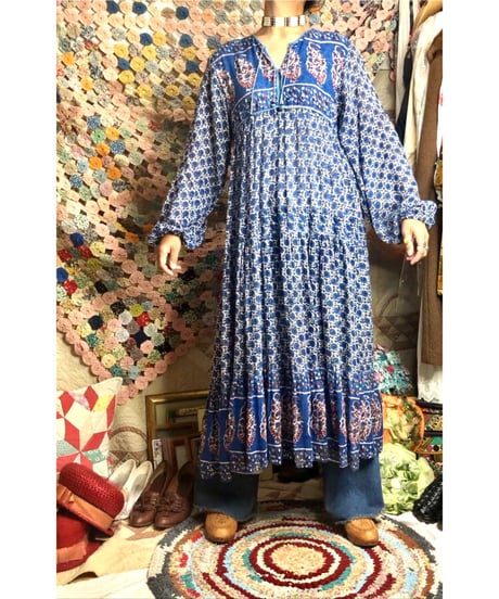 vintage indian cotton dress ③
