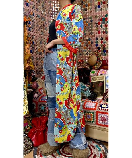 60-70s flower robe