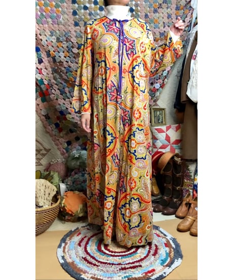70s paisley dress
