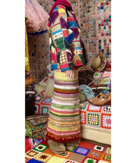 unique crazy quilt print jacket