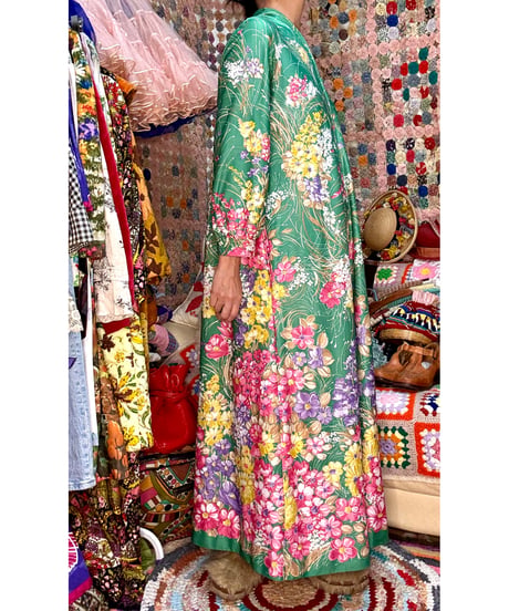 70s flower easy dress