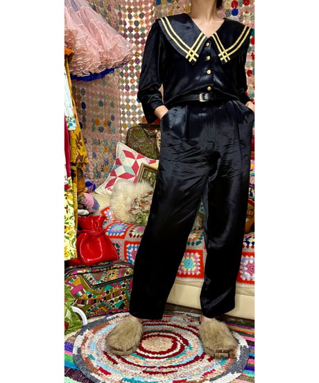 80s two line collar all-in-one