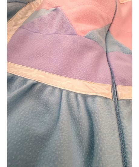 70s pastel fleece dress