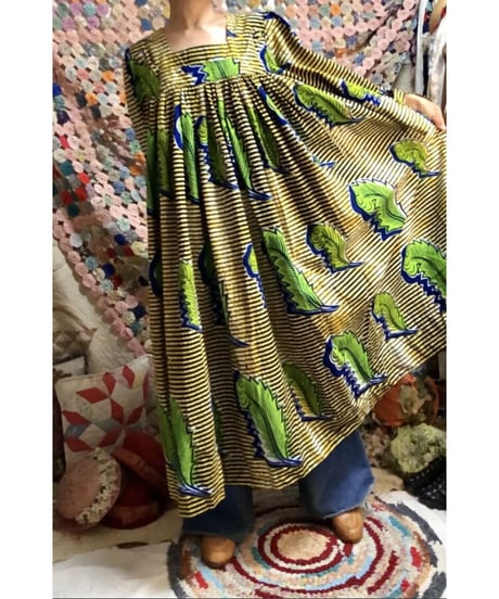 bell sleeve batik dress