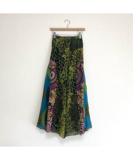 psychedelic print easy pants