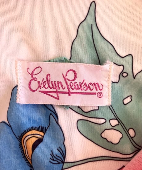 70's flower easy dress