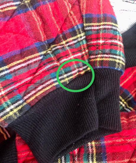 plaid quilting robe