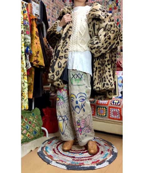 leopard faux fur coat