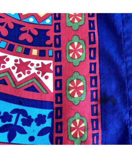 70's flower motif dress