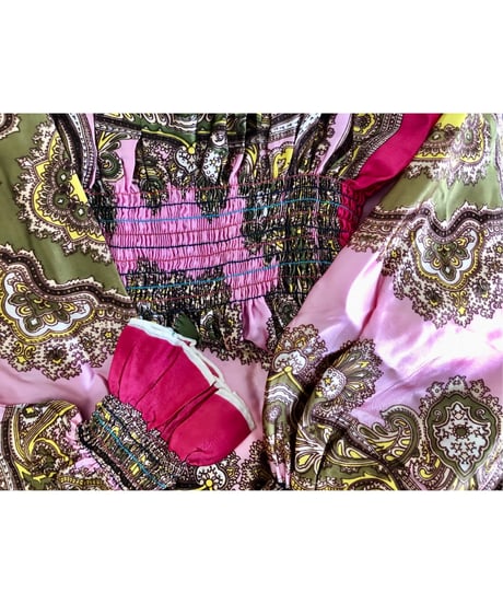 paisley scarf dress