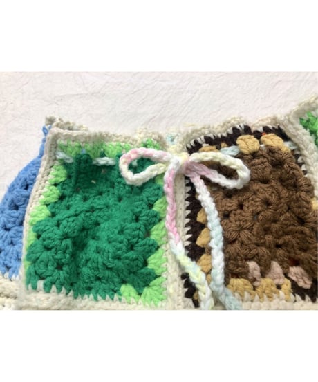 granny square skirt white