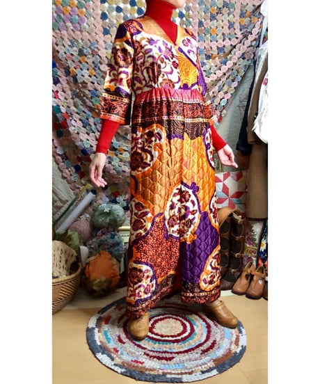 60s quilted  dress