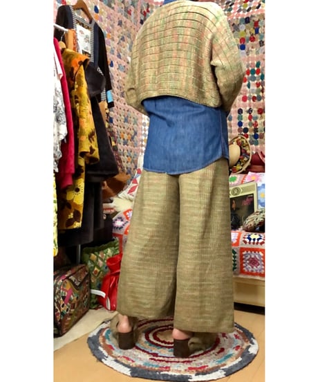 90s cotton knit set up