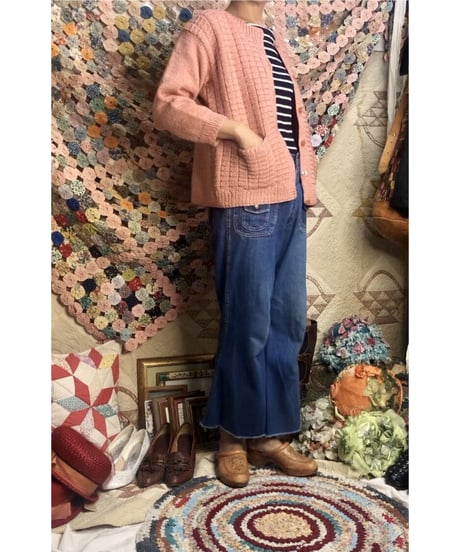 vintage hand knit cardigan