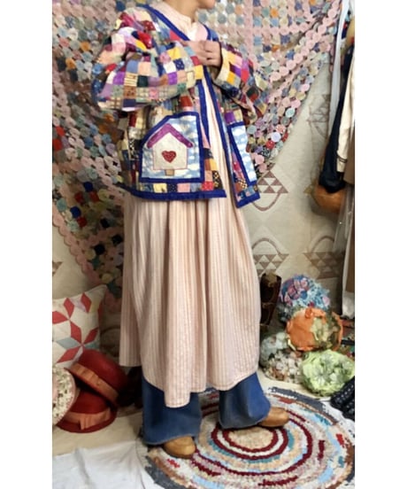 patchwork house motif jacket