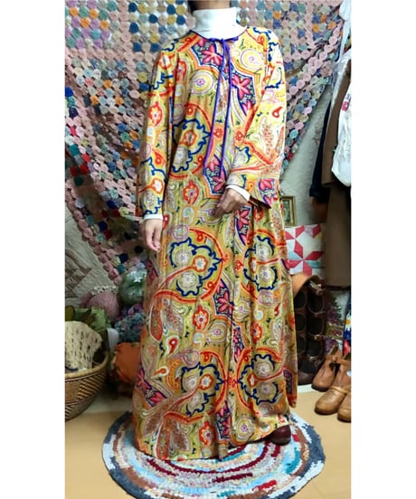 70s paisley dress