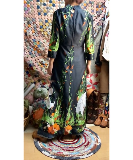 60s alice of california oriental dress