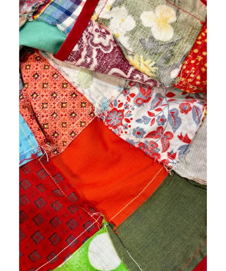 patchwork super wide leg pants
