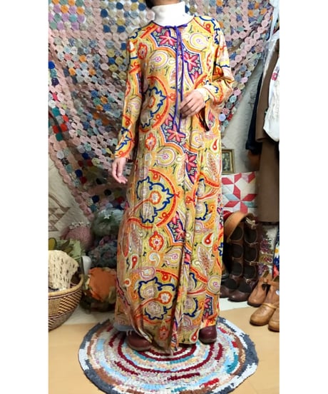 70s paisley dress