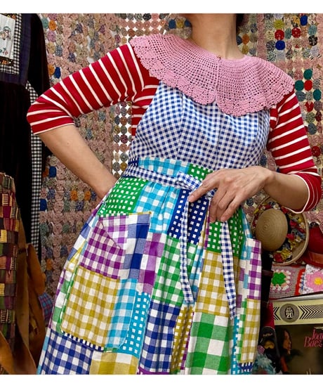 plaid apron dress