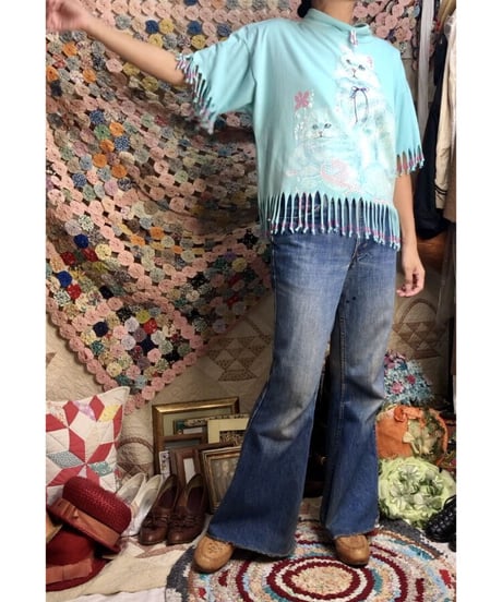 cats fringe tee