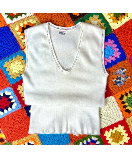 70-80s angora inner vest