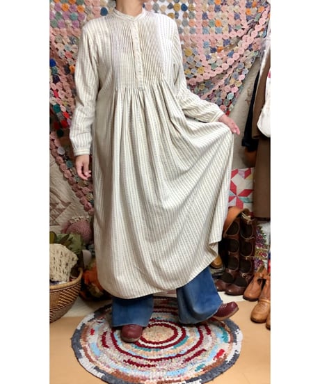 l.l.bean flannel dress（blu）