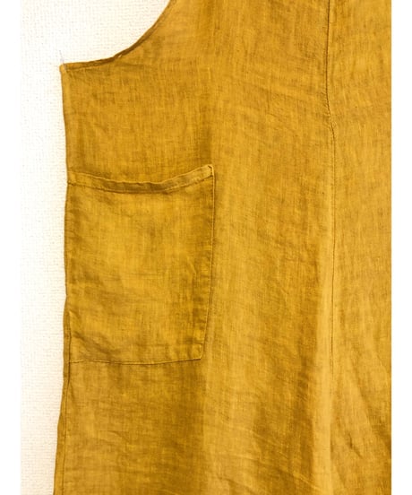 made in italy linen salopette pants