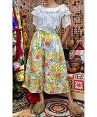 botanical wide leg pants（70s fabric）A