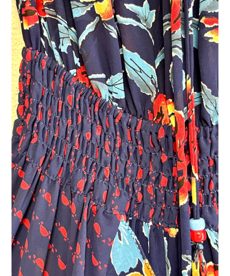 80s LACHINE flower dress