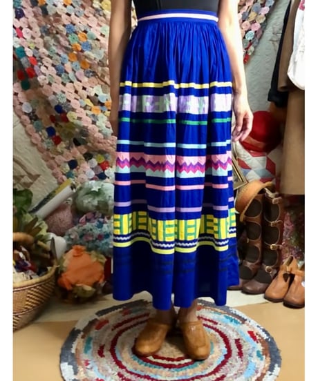 50-60s seminole patchwork skirt