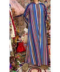 70s stripe hoodie pile dress