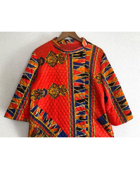 60s paisley quilting dress
