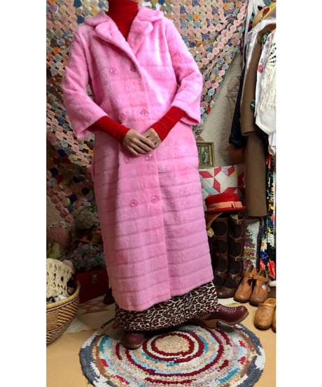 70s fleece fur coat