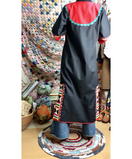 patchwork ethnic dress