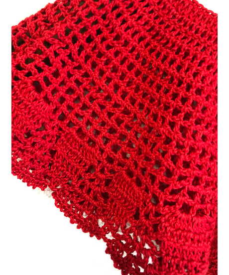 crochet collar（red）