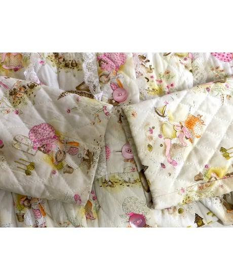 70s quilted sweet robe