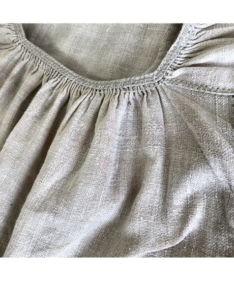 vintage ukrainian embroidered one-piece linen white
