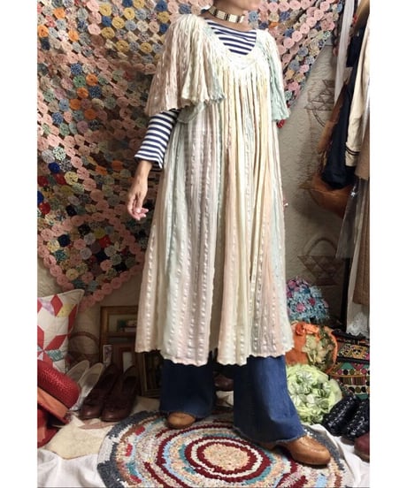 vintage greece gauze one-piece