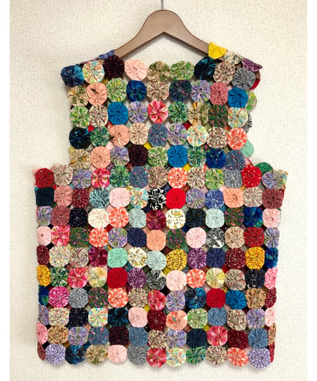 60s yo-yo quilt vest
