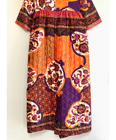 60s quilted  dress